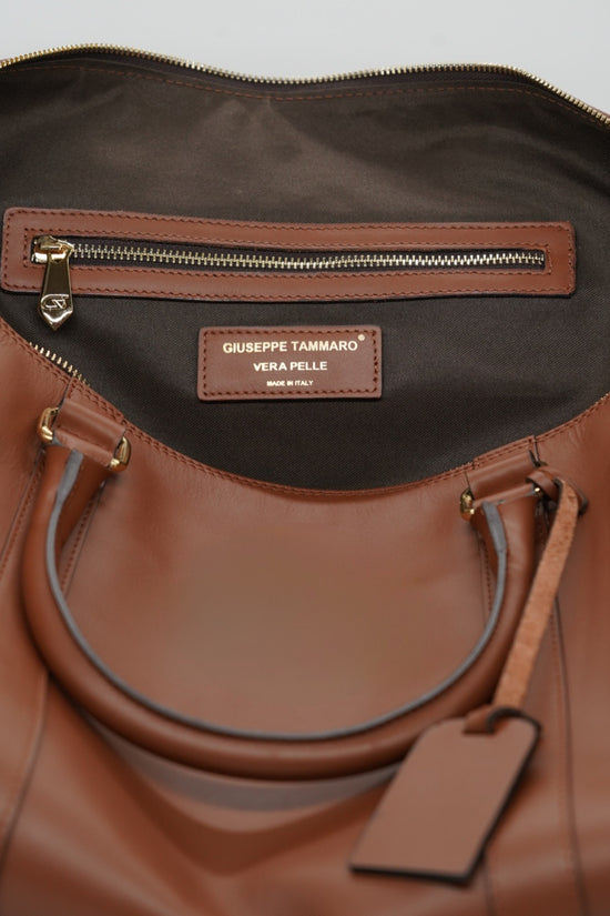 Borsa da viaggio monogram 50 cuoio