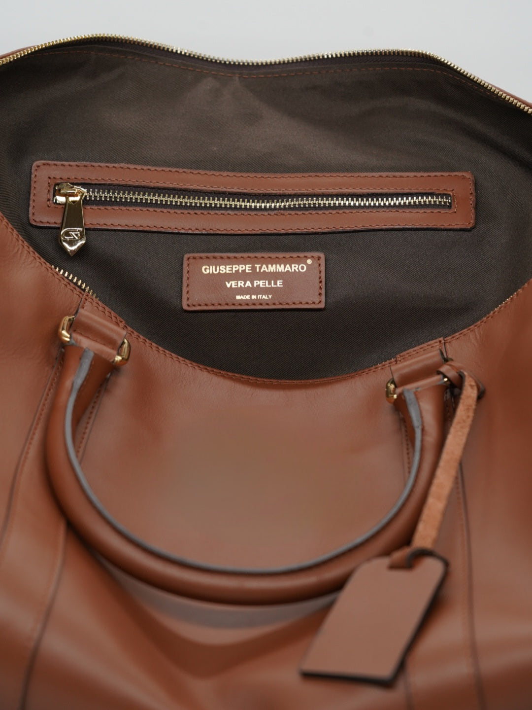 Borsa da viaggio monogram 50 cuoio