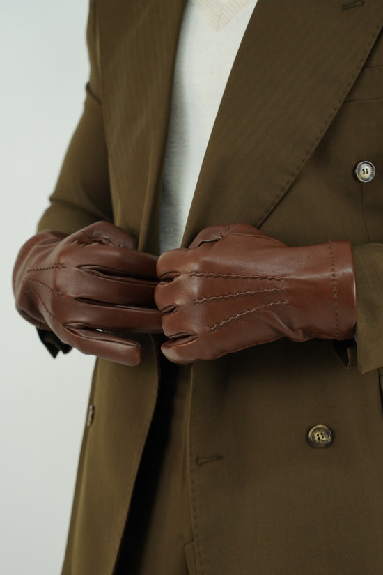 Guanto classic in pelle di capra cuoio