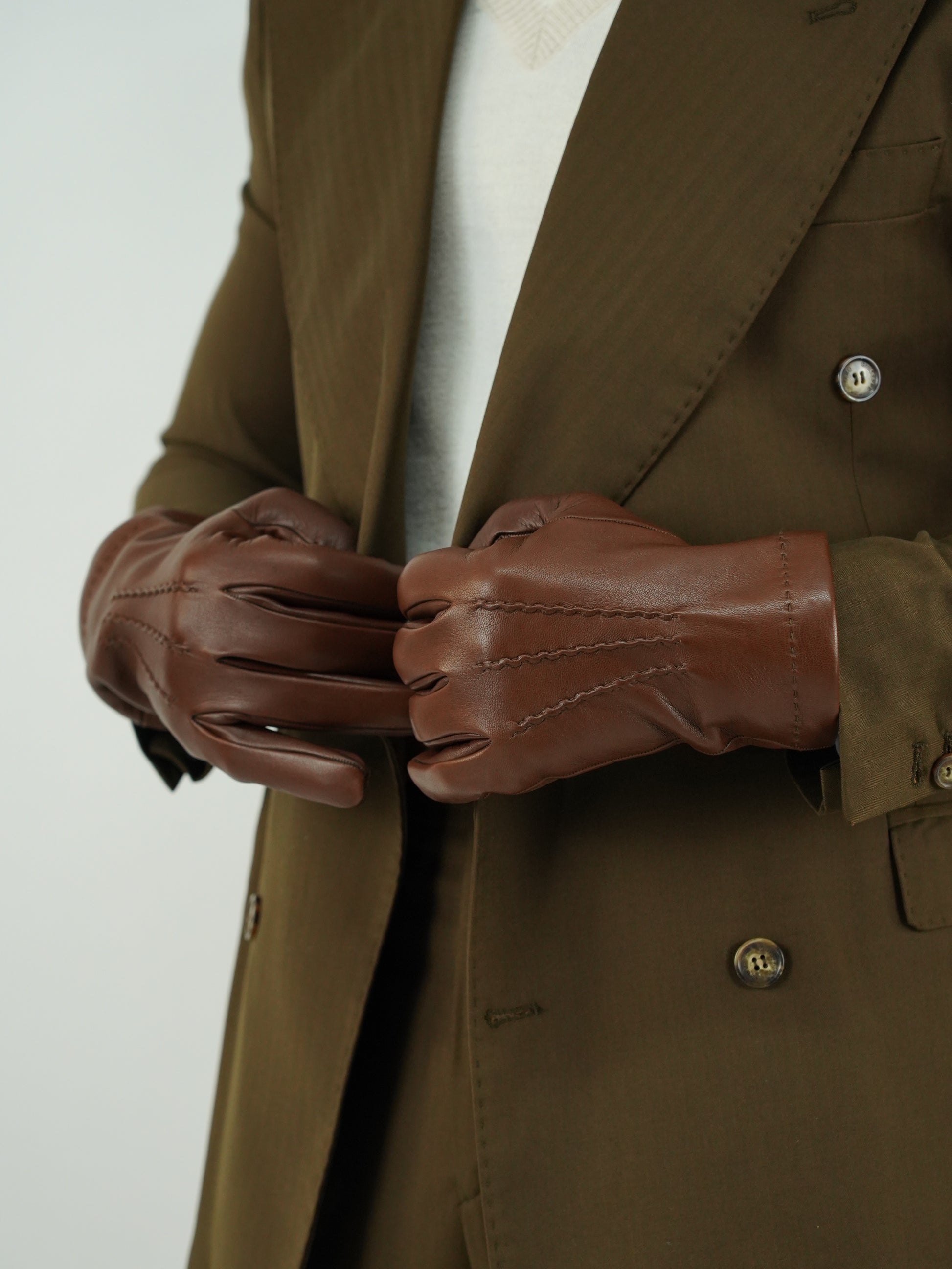 Guanto classic in pelle di capra cuoio