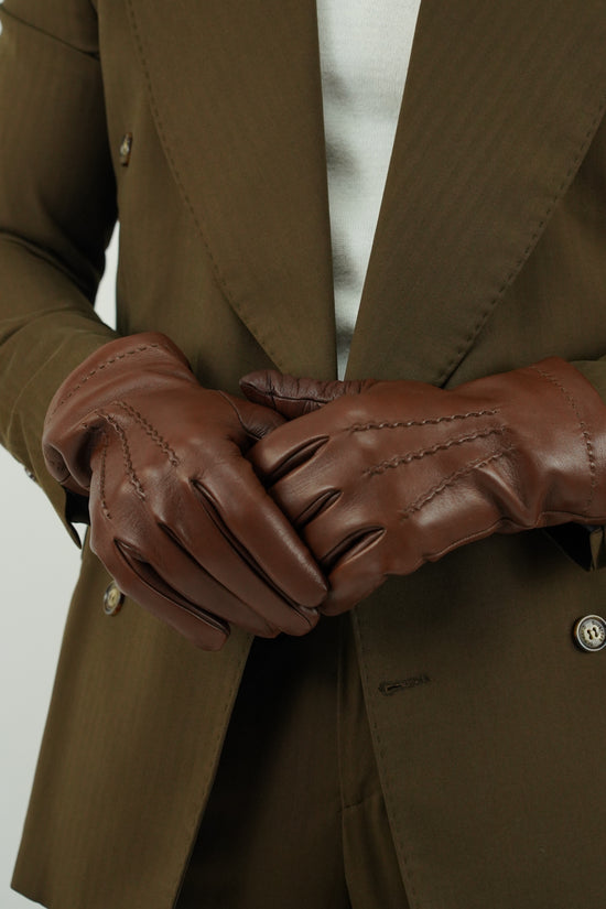 Guanto classic in pelle di capra cuoio