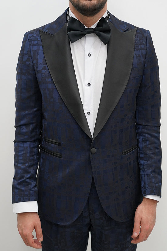 Smoking Harmonious Damascato Blu e Nero