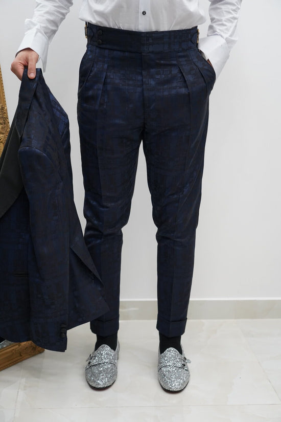 Smoking Harmonious Damascato Blu e Nero