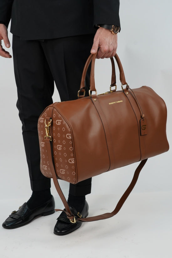 Borsa da viaggio monogram 50 cuoio