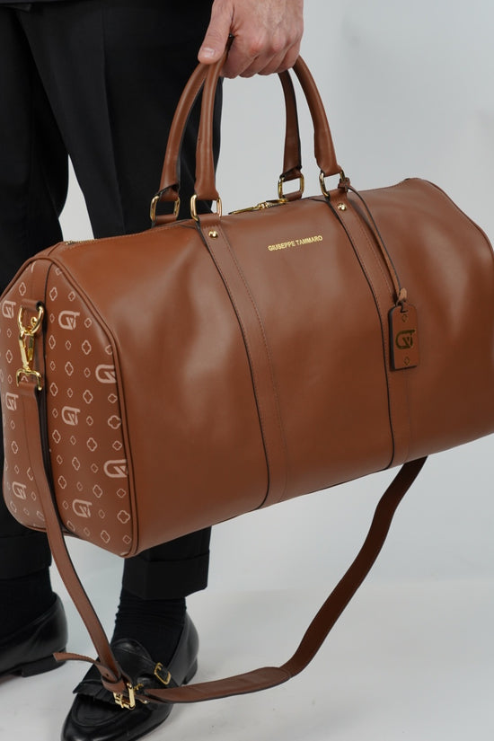 Borsa da viaggio monogram 50 cuoio