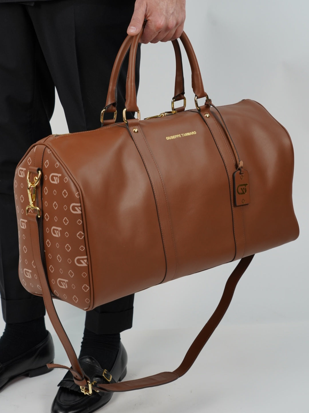 Borsa da viaggio monogram 50 cuoio