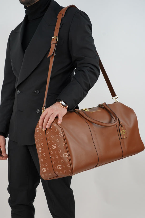 Borsa da viaggio monogram 50 cuoio