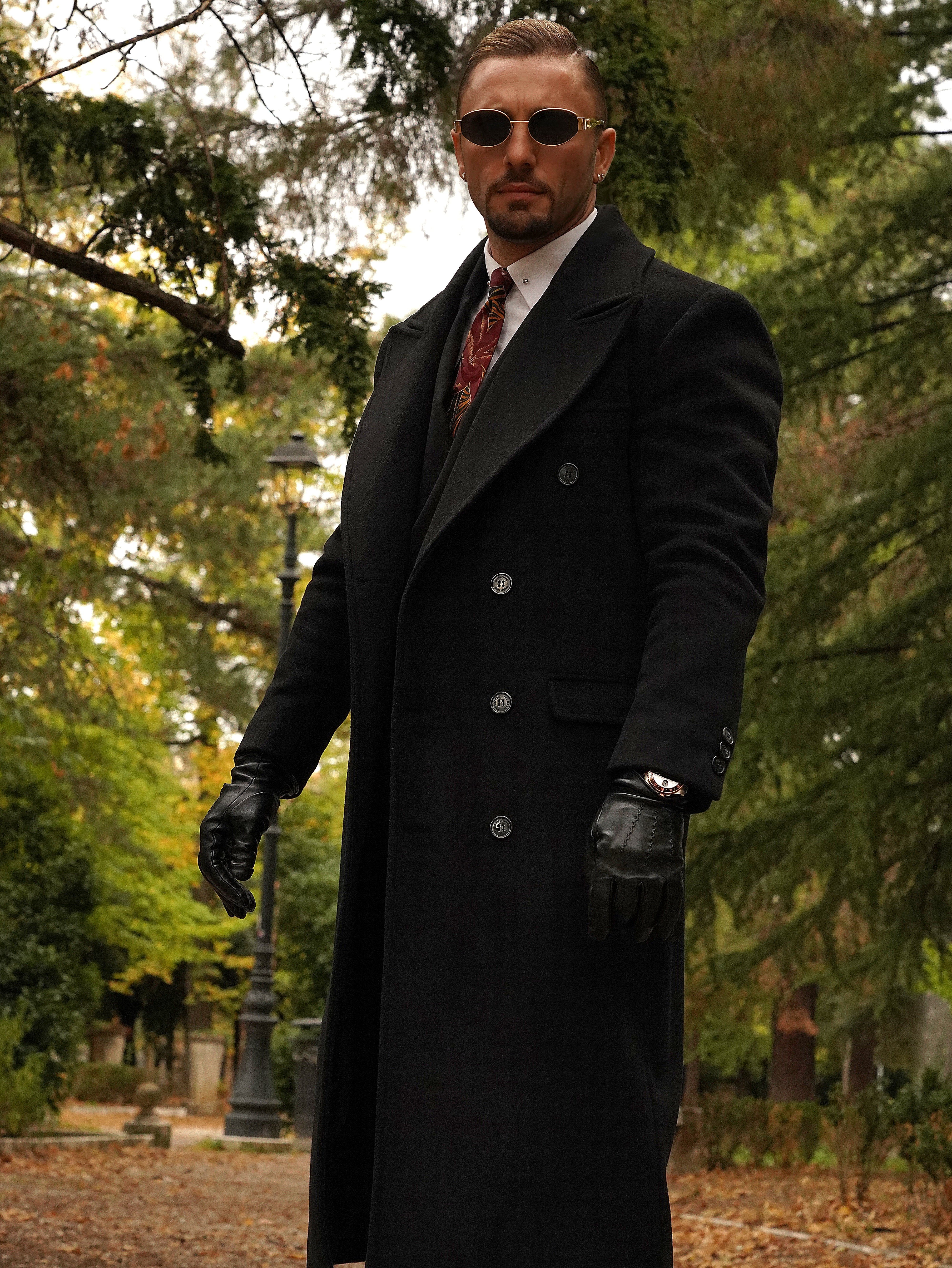 Cappotto Raglan Nero