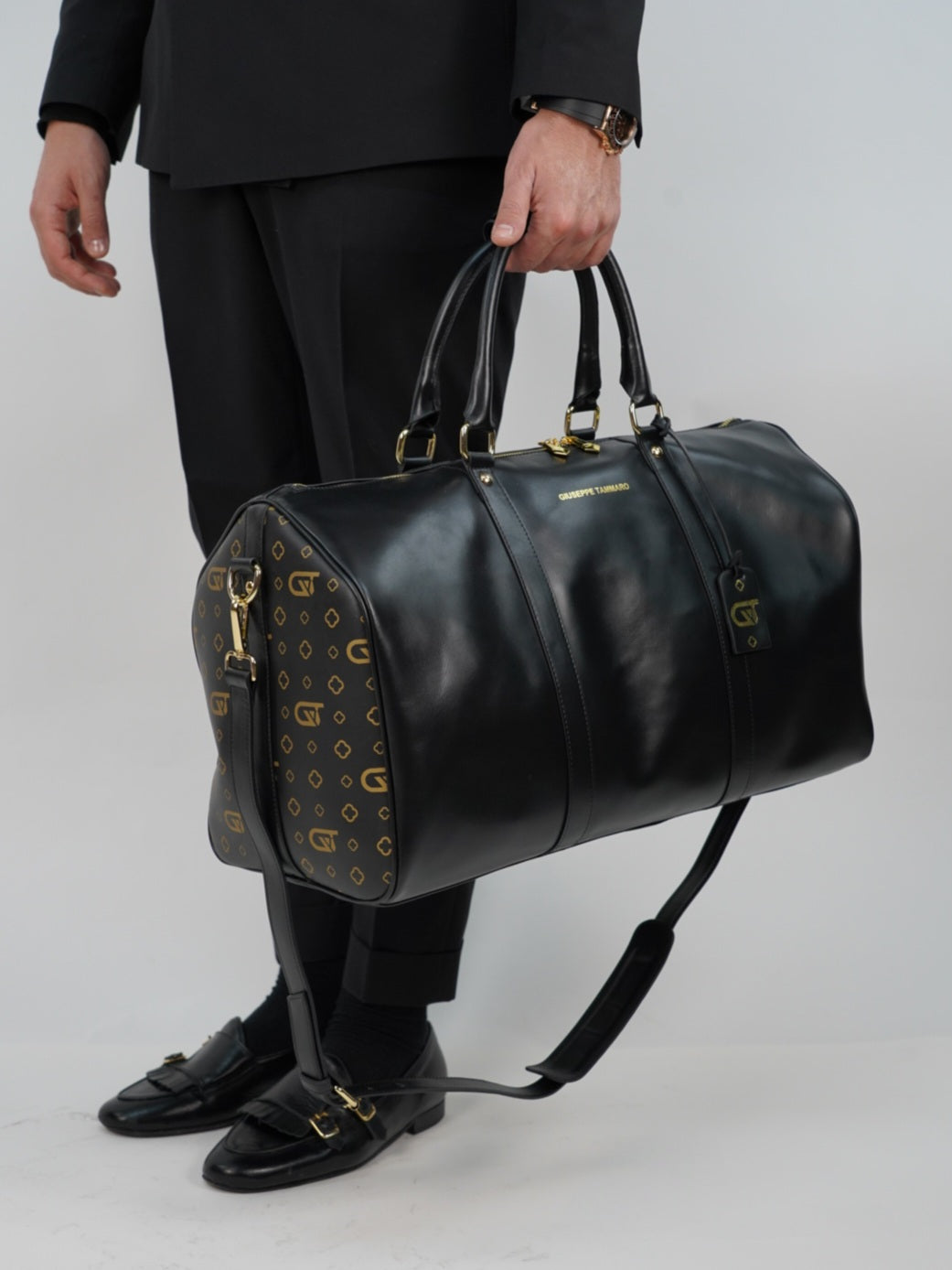 Borsa da viaggio monogram 50 nera