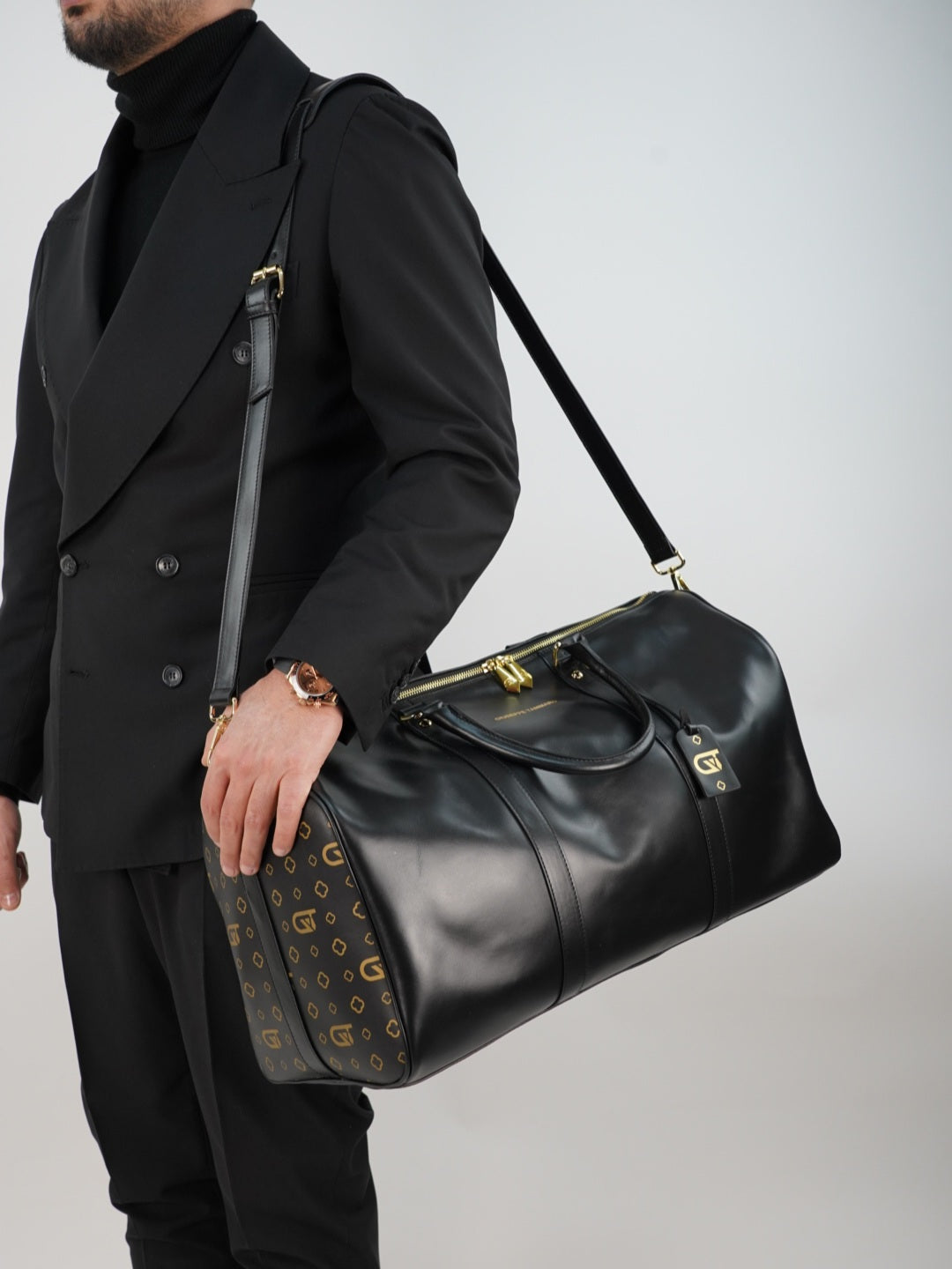 Borsa da viaggio monogram 50 nera