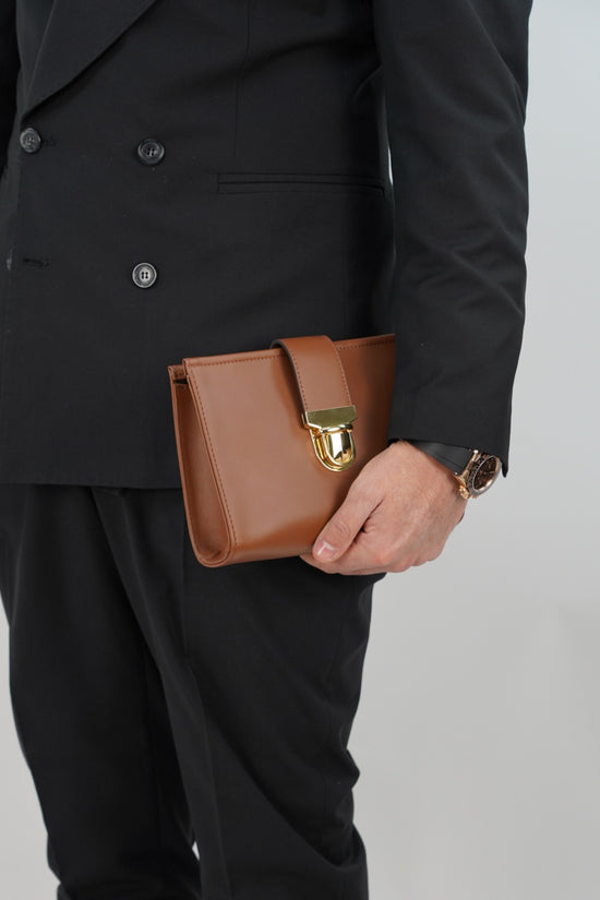 Pochette elegant cuoio