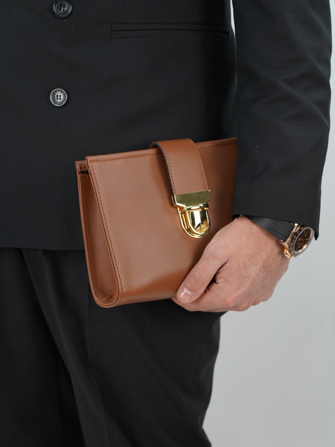 Pochette elegant cuoio