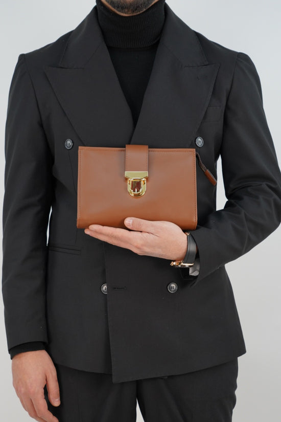 Pochette elegant cuoio