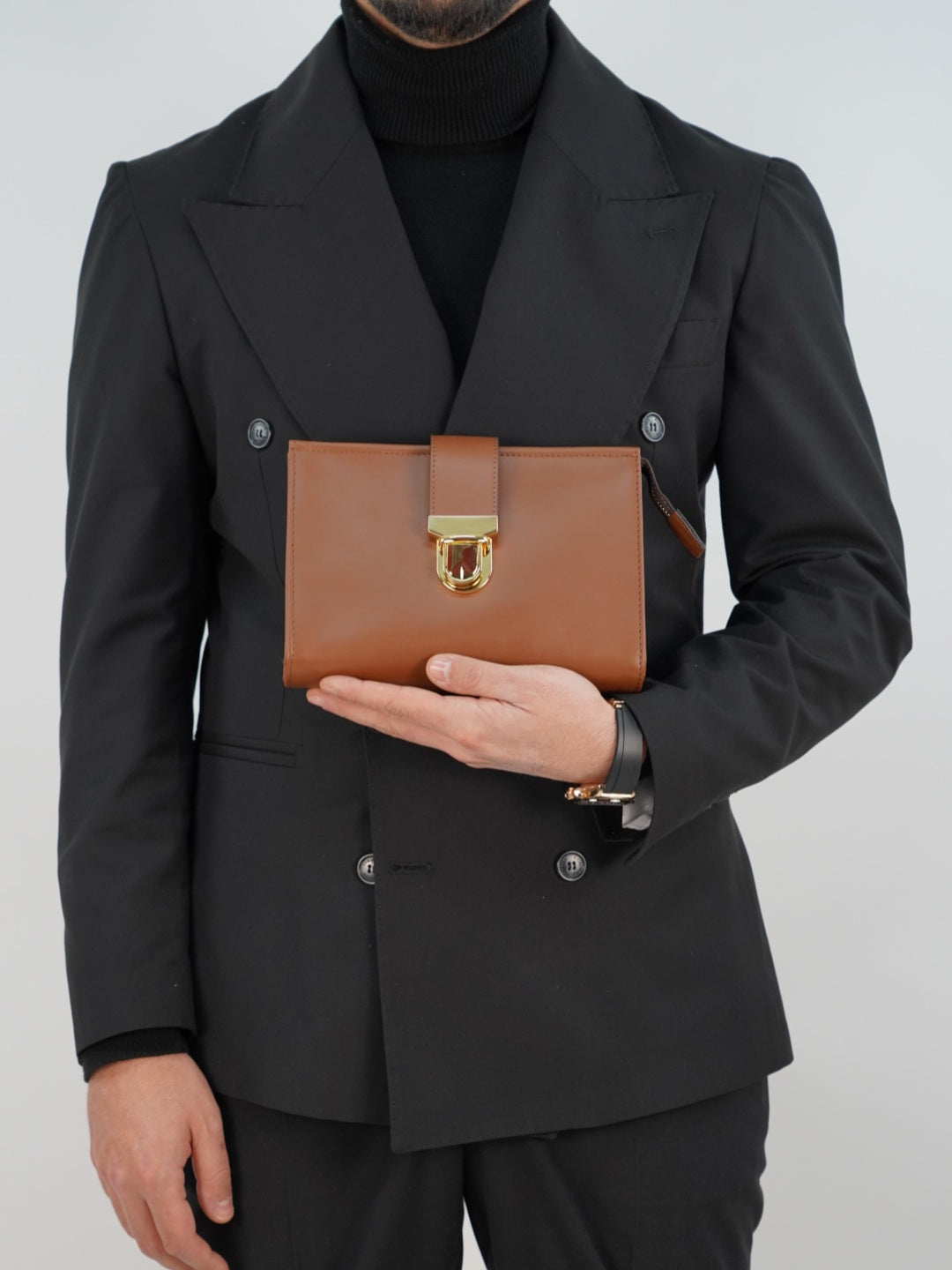 Pochette elegant cuoio