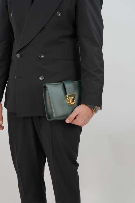 Pochette elegant verde