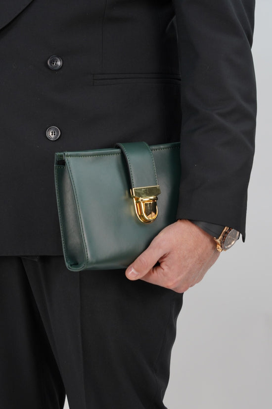 Pochette elegant verde