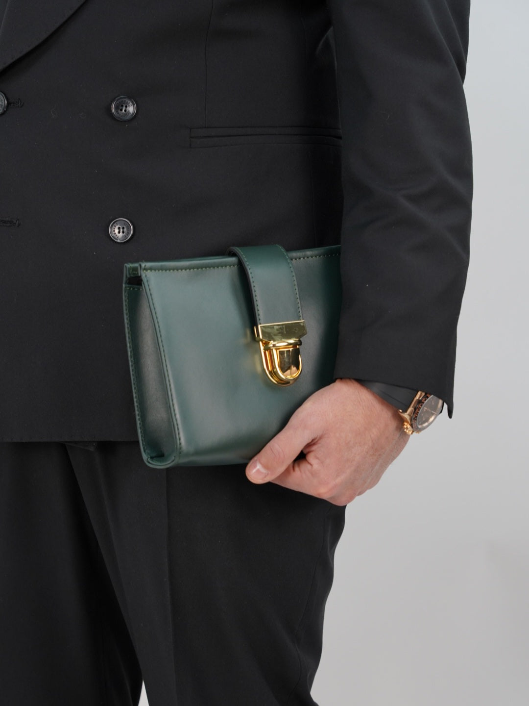 Pochette elegant verde