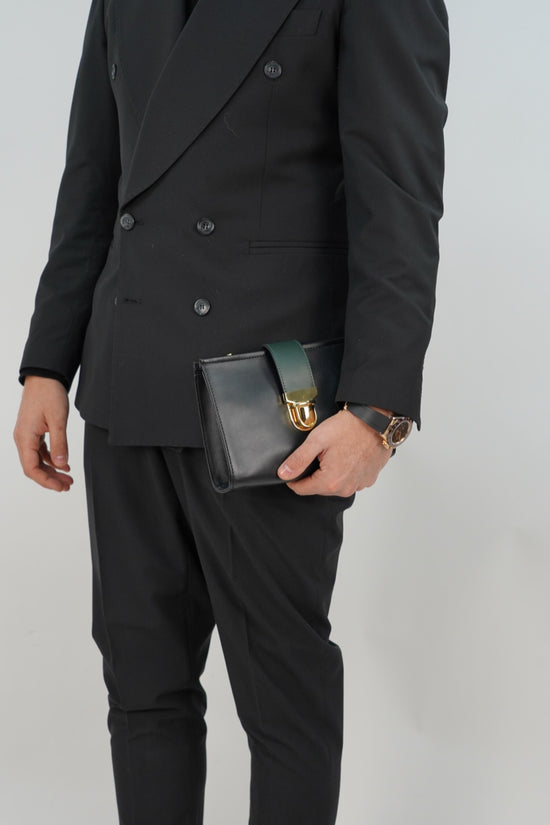 Pochette double color nera