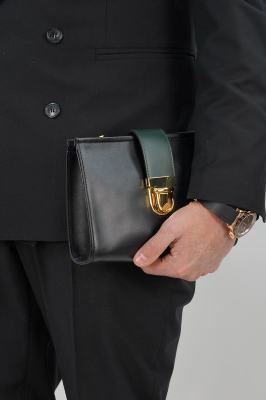 Pochette double color nera