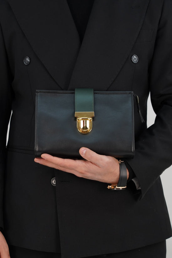 Pochette double color nera