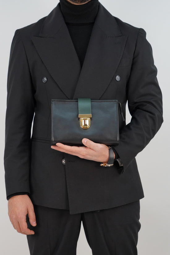 Pochette double color nera