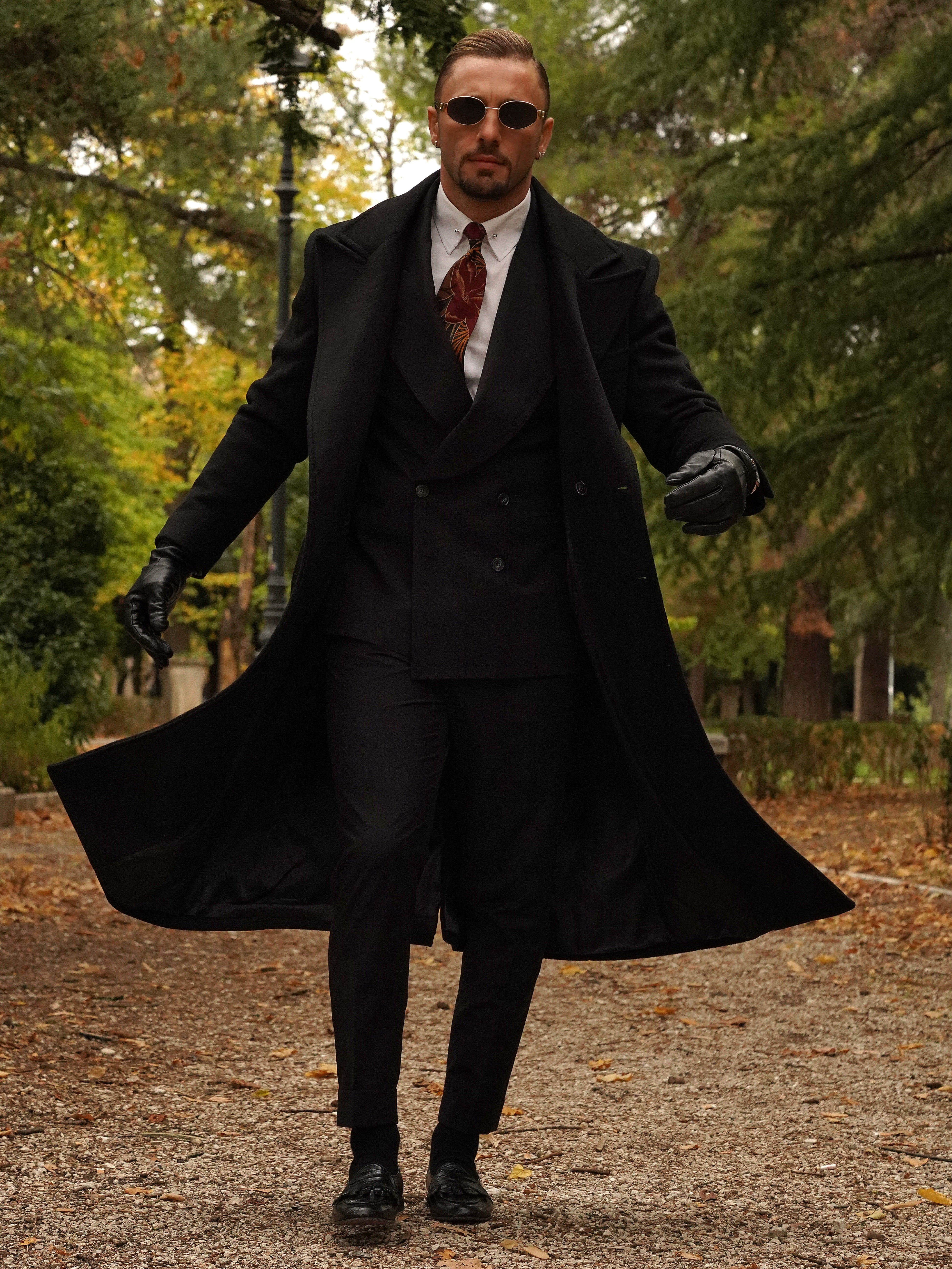 Cappotto Raglan Nero