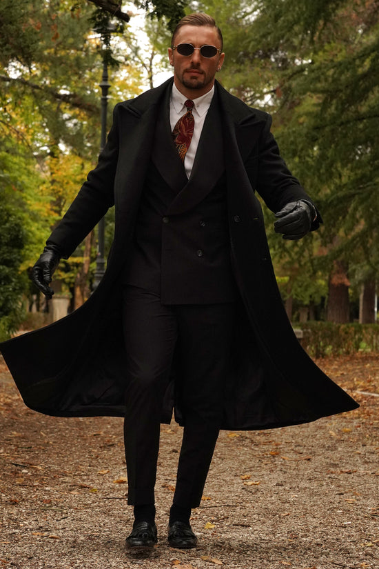 Cappotto Raglan Nero