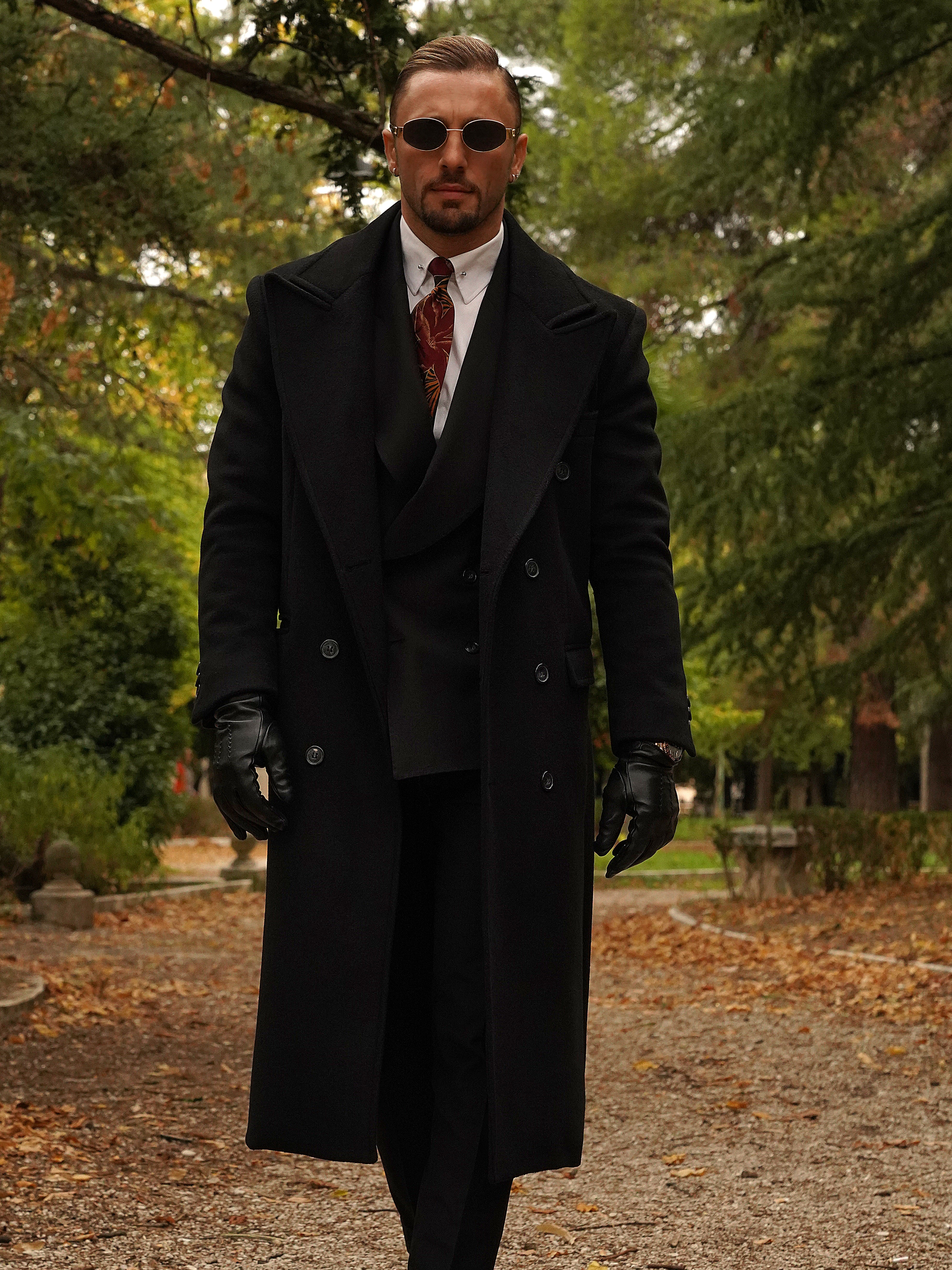 Cappotto Raglan Nero