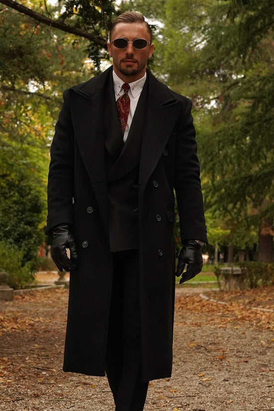 Cappotto Raglan Nero