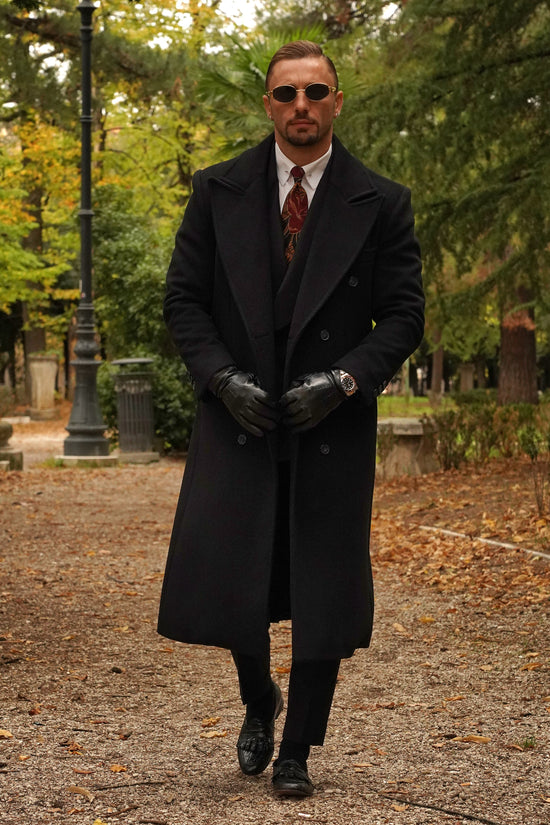 Cappotto Raglan Nero