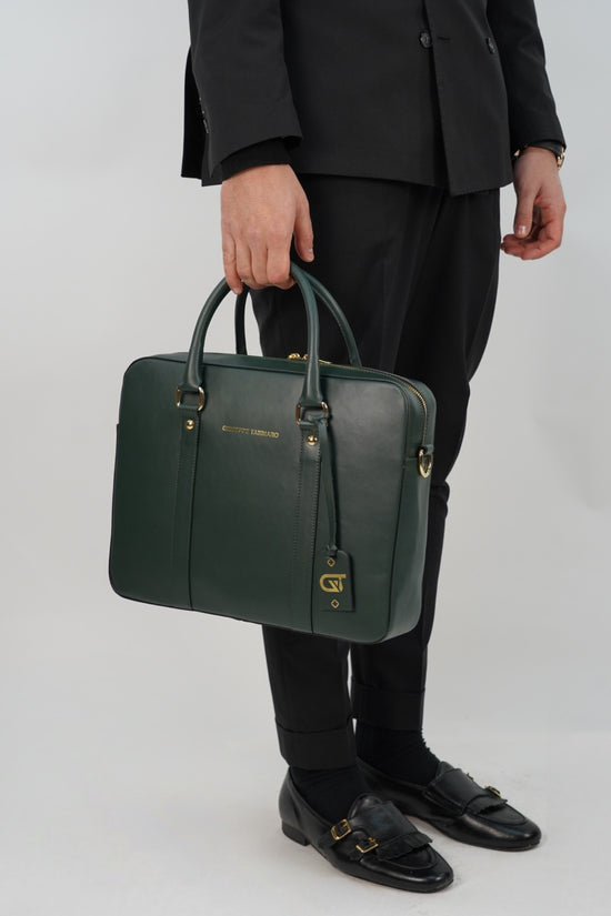 Portadocumenti elegant verde