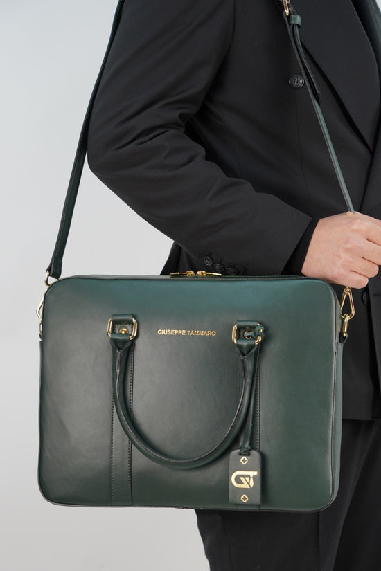 Portadocumenti elegant verde