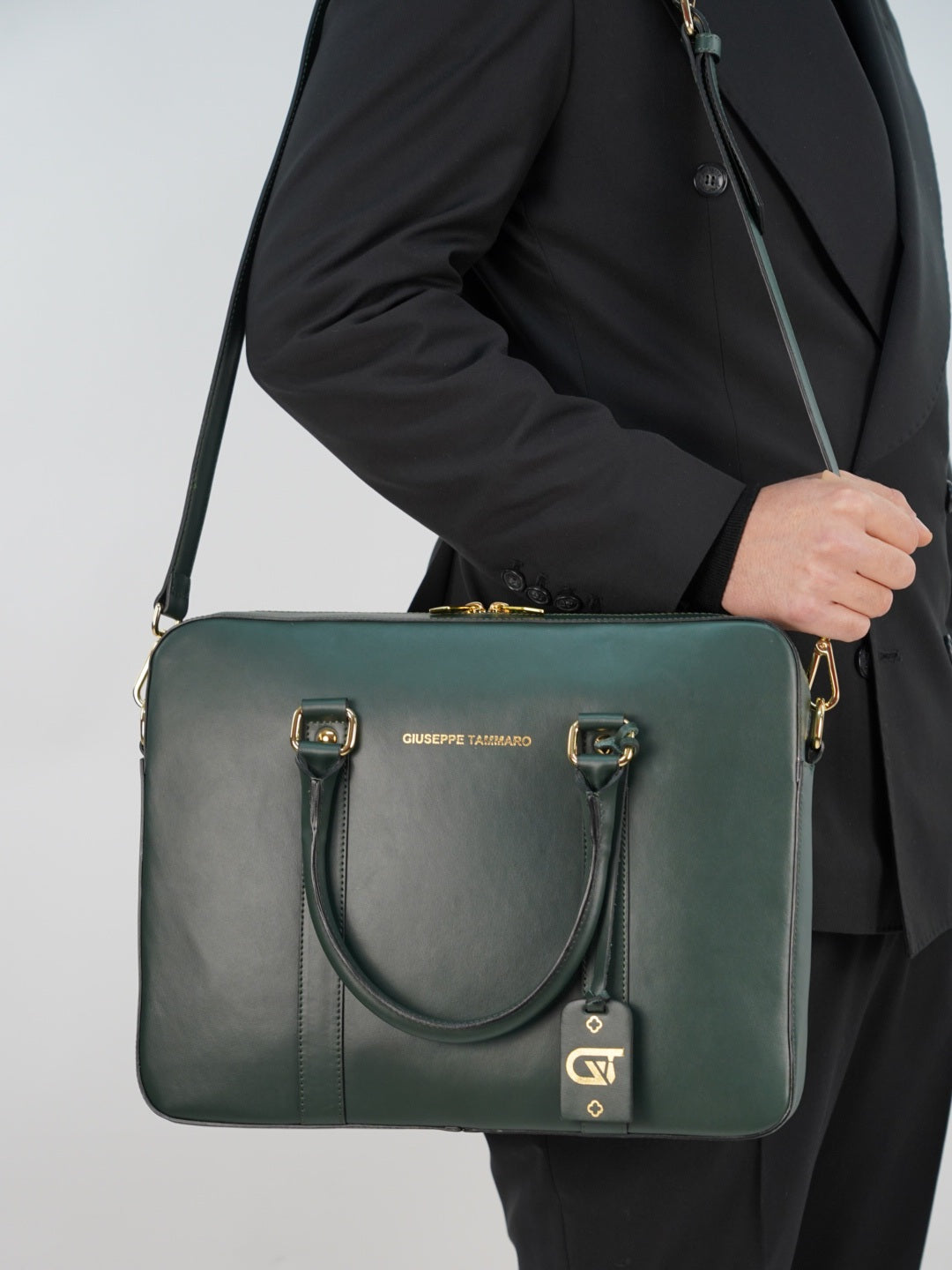 Portadocumenti elegant verde