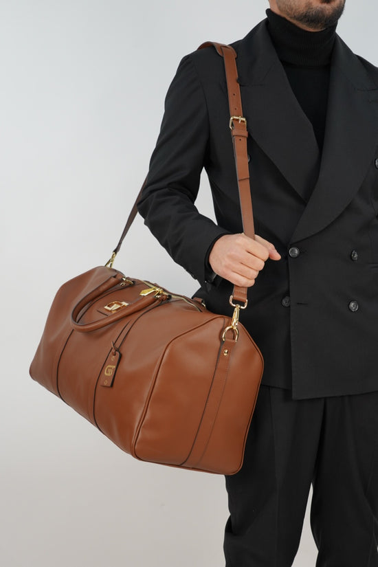 Borsa da viaggio elegant 50 cuoio