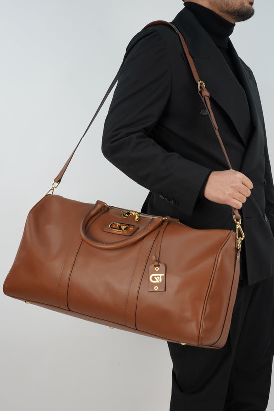 Borsa da viaggio elegant 50 cuoio