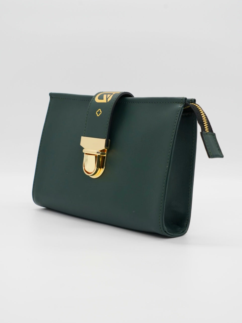 Pochette monogram verde