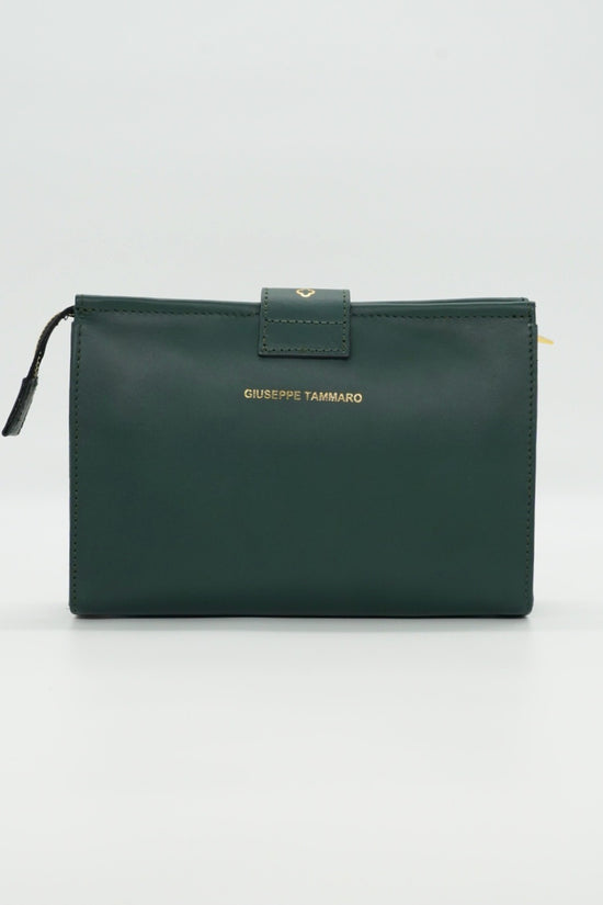 Pochette monogram verde