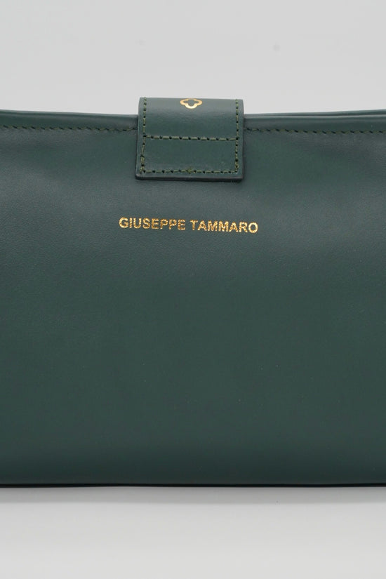 Pochette monogram verde