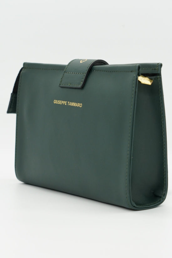 Pochette monogram verde