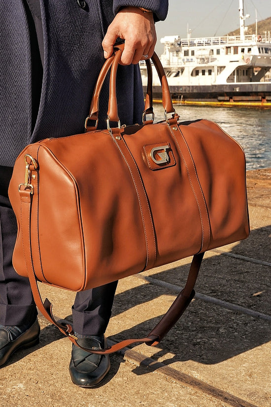 Borsa da viaggio elegant 50 cuoio