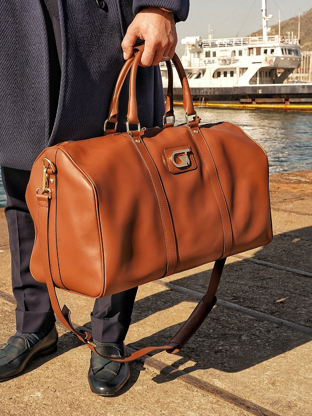 Borsa da viaggio elegant 50 cuoio