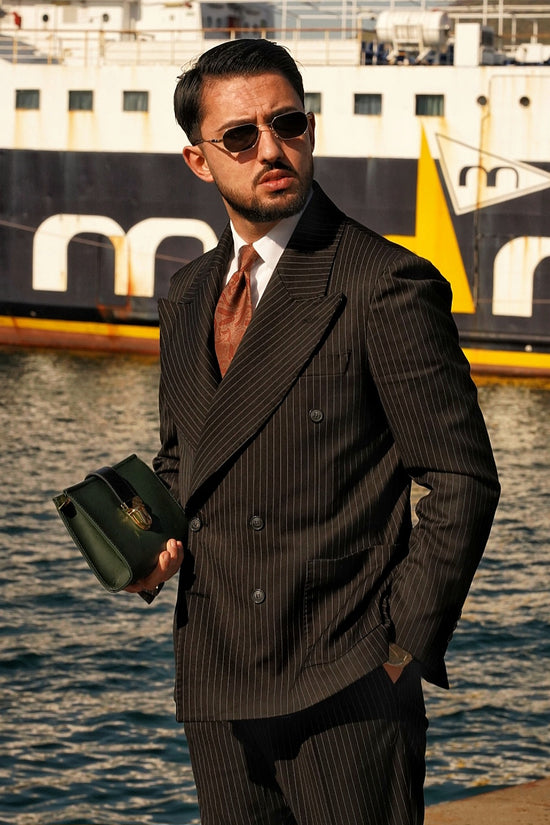 Pochette double color verde