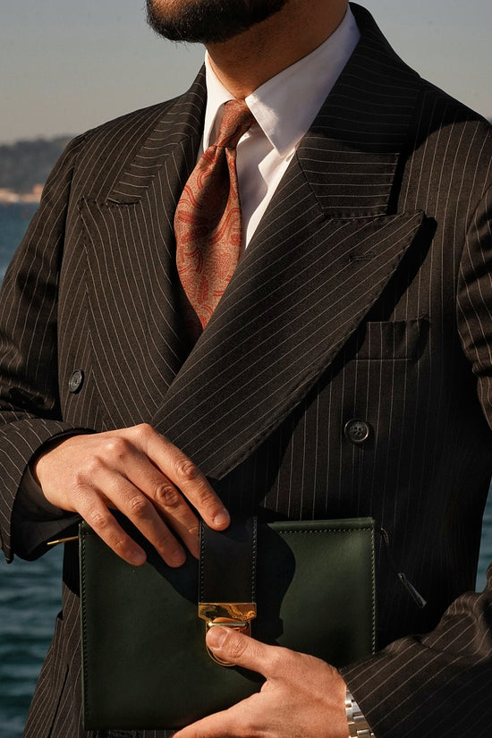 Pochette double color verde