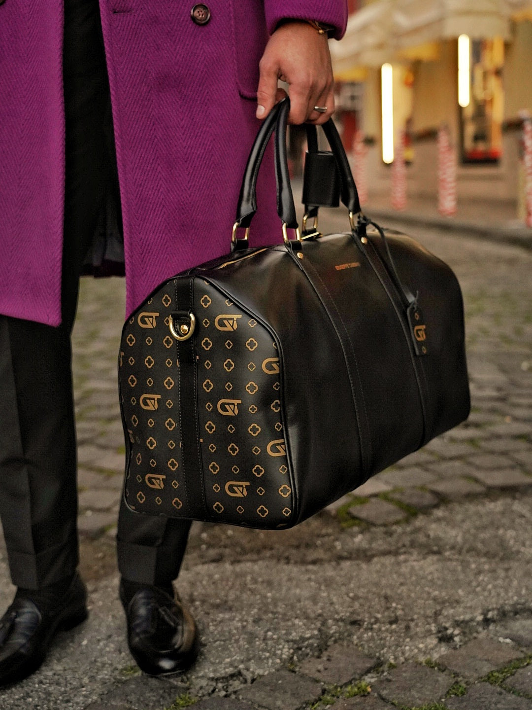 Borsa da viaggio monogram 50 nera