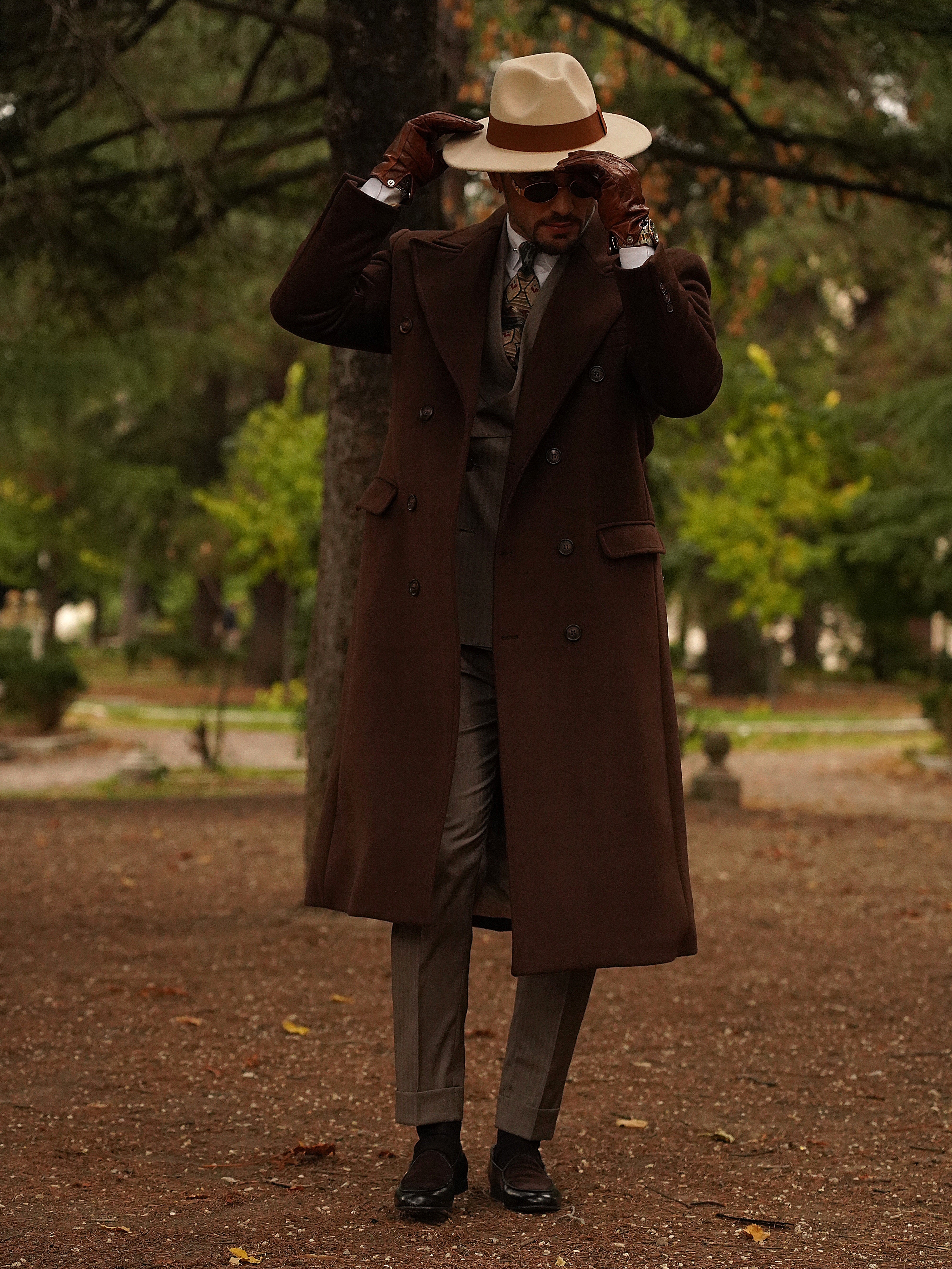 Cappotto Raglan Testa di moro