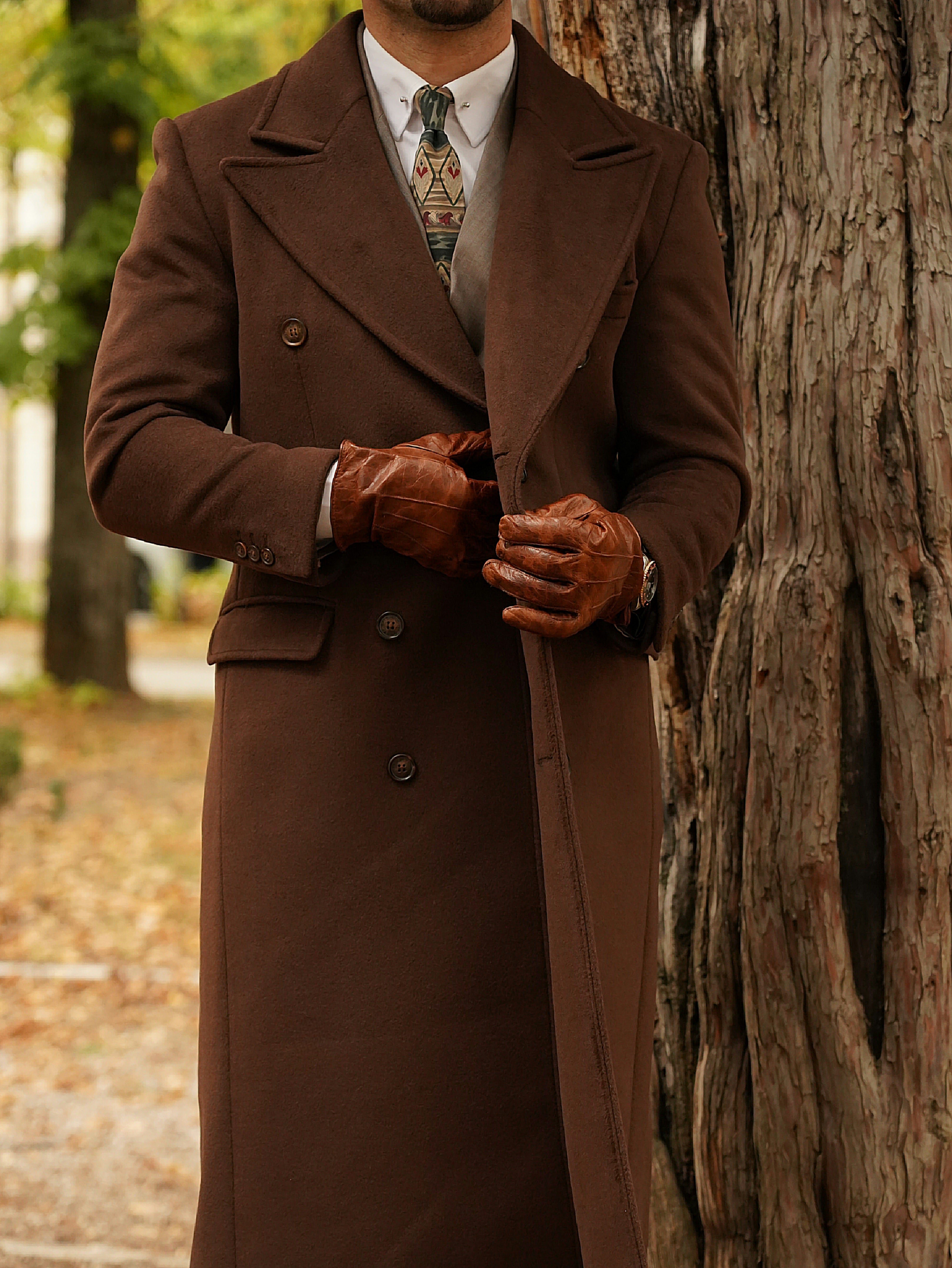 Cappotto Raglan Testa di moro