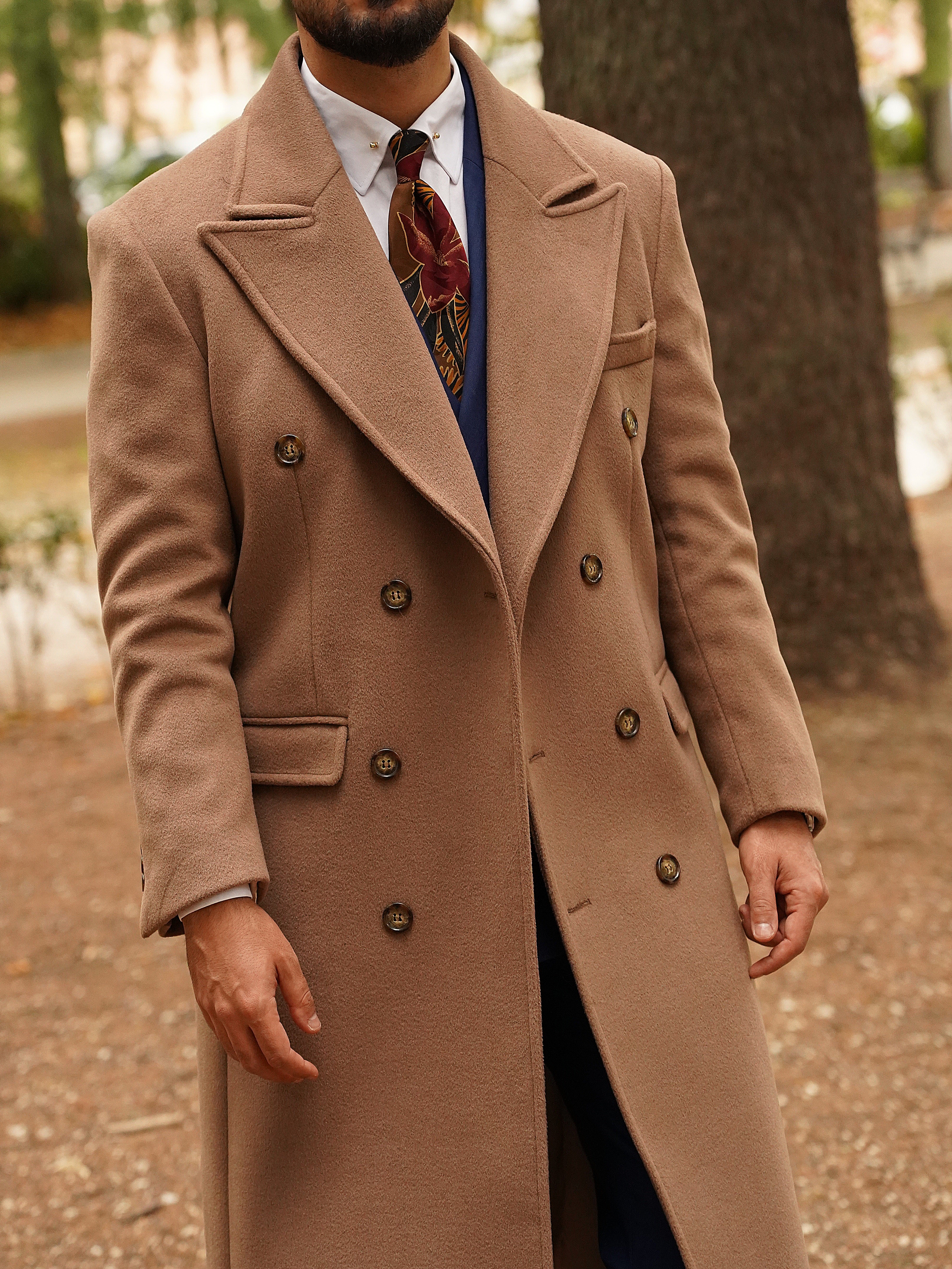 Cappotto Raglan Cammello