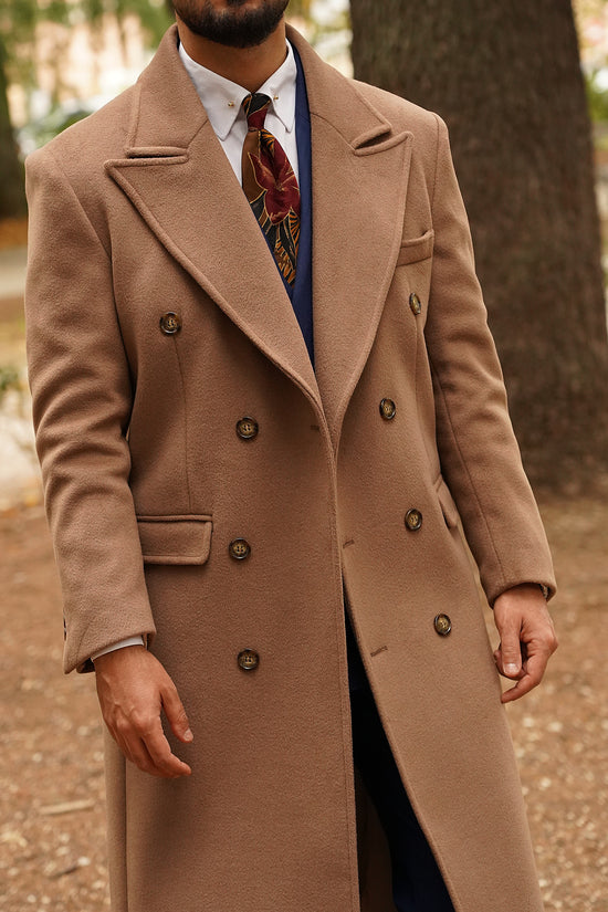Cappotto Raglan Cammello