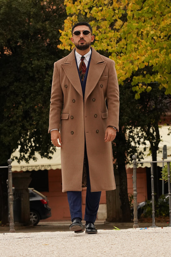 Cappotto Raglan Cammello