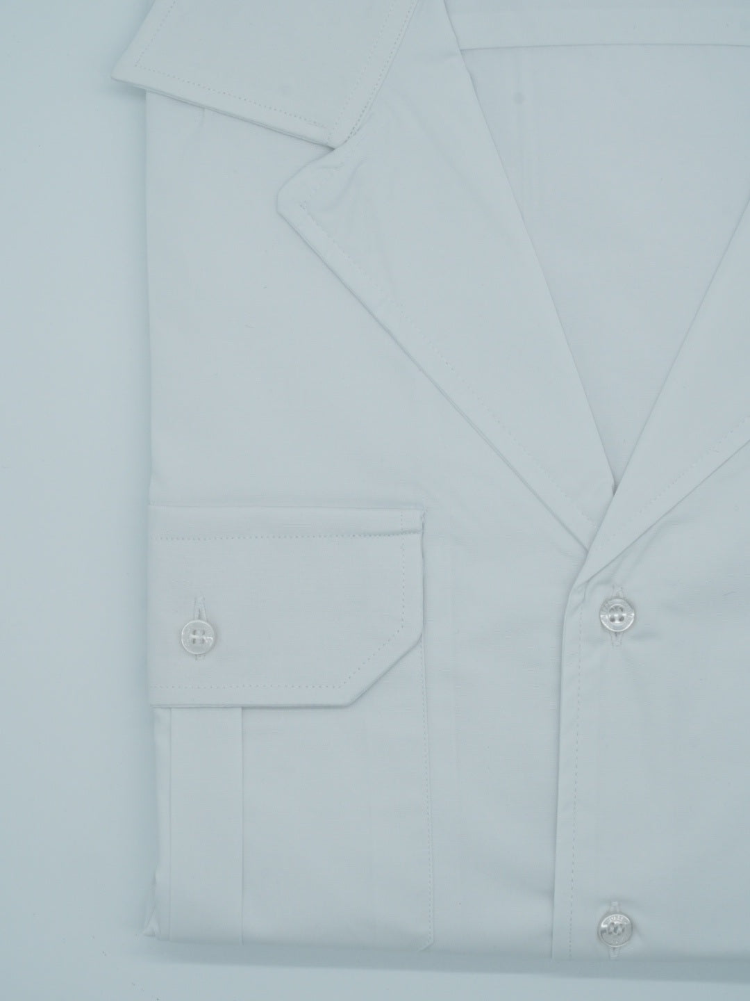 Camicia collo cubano con tasche bianca